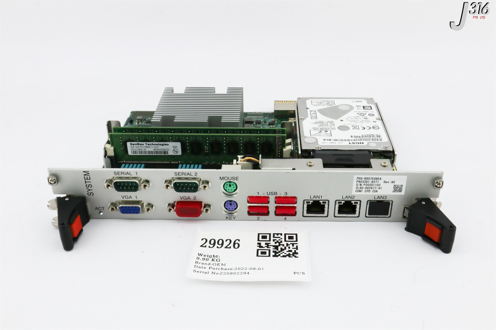 29926 TEL PCB, SINGLE BD COM, PDS-BX07E0954, PA03381-B371 2L80